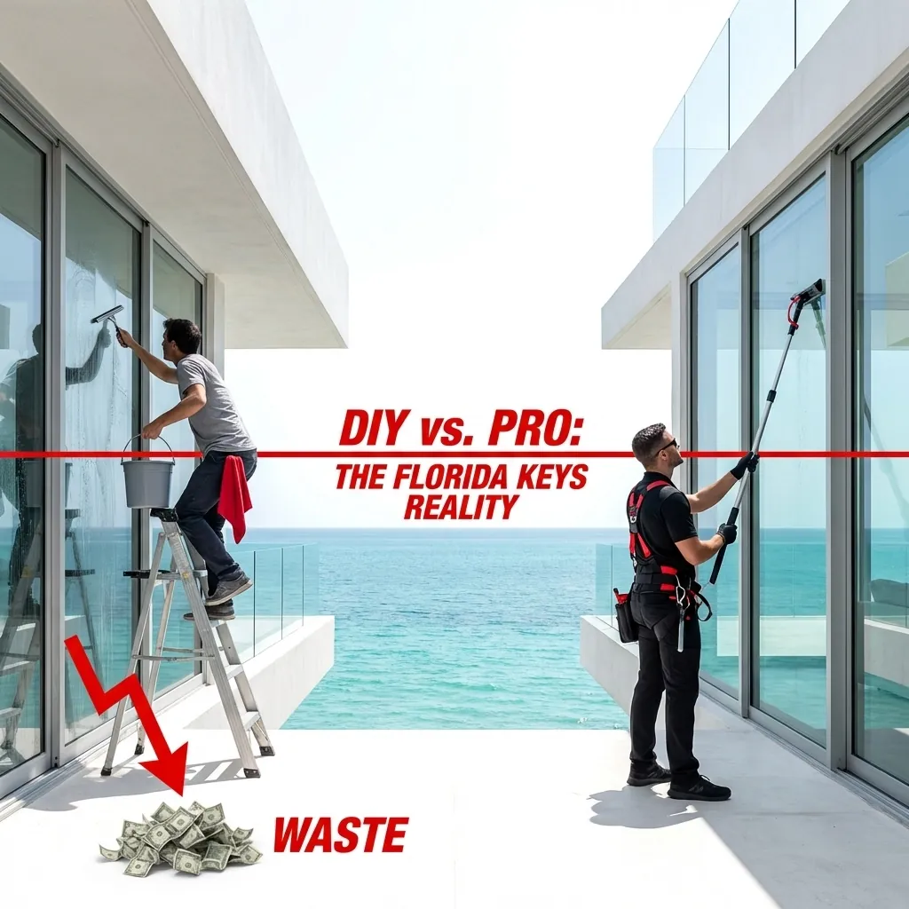 Are You Wasting Money on DIY Window Cleaning? What Florida Keys Homeowners Need to Know