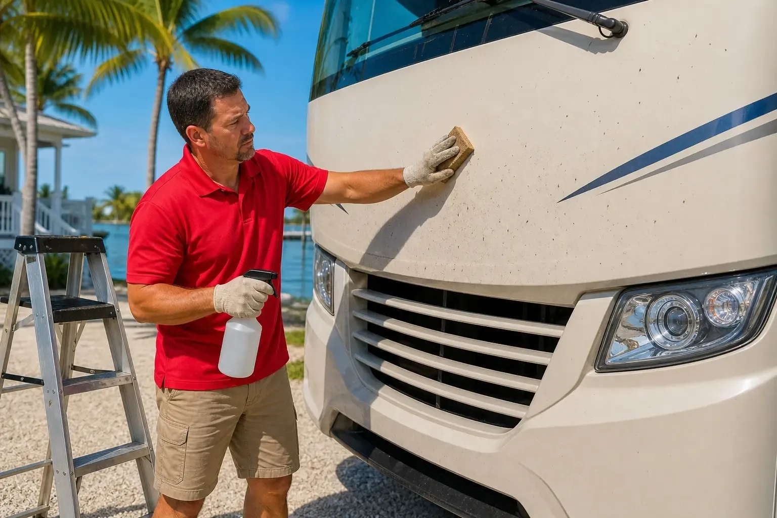 RV Bug Removal in the Florida Keys: How Leoserve Cleans It by Hand