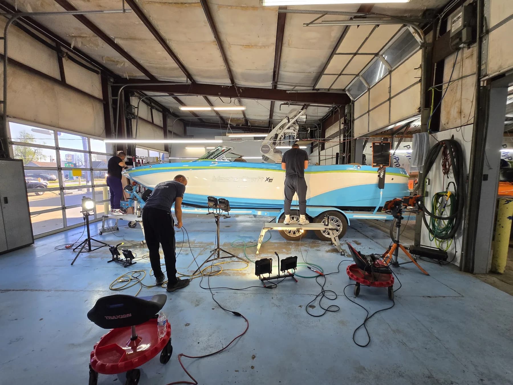 Boat ceramic coating work by Leoserve in the Florida Keys (5)