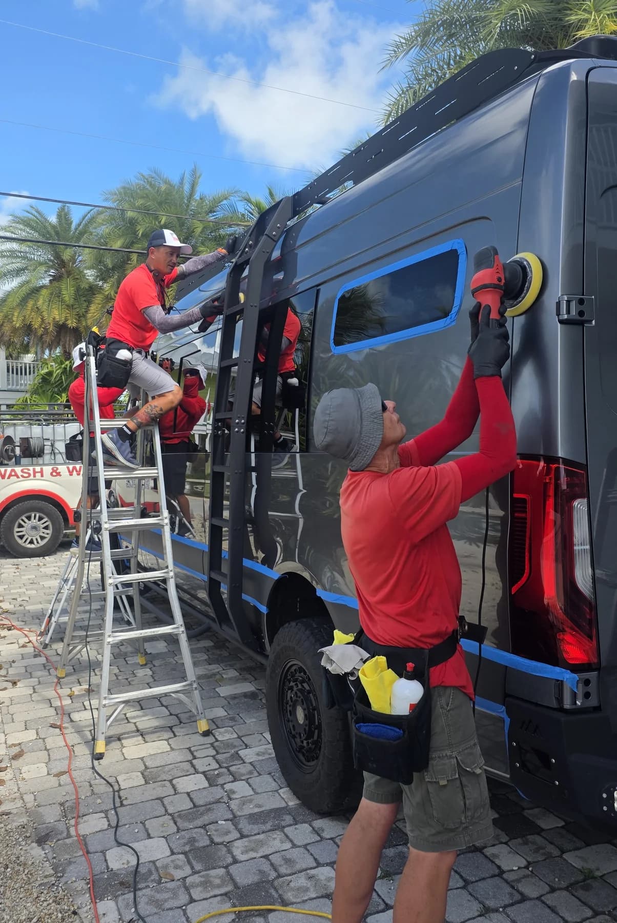 Ceramic coating work on RVs and cars by Leoserve in the Florida Keys (18)