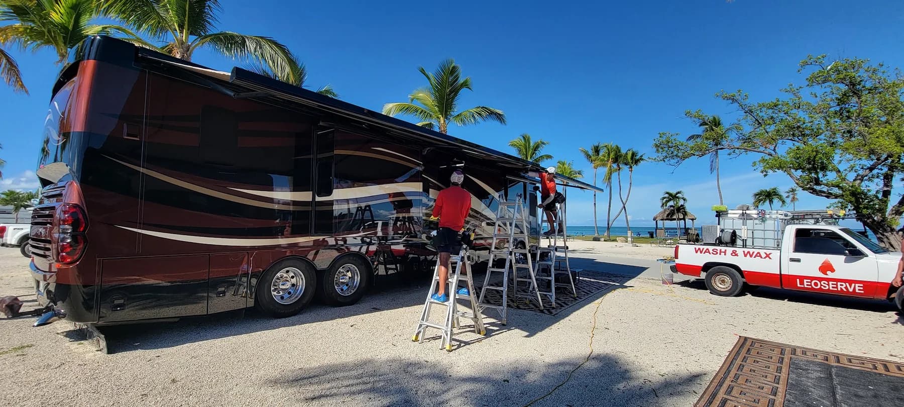 Mobile RV wash and detailing work by Leoserve in the Florida Keys (5)